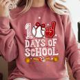100 Days Of School Cute Bow Baseball Boy Girl Teacher Comfort Colors Sweatshirt Orchid 100 Days Of School Cute Bow Baseball Boy Girl Teacher Comfort Colors Sweatshirt Orchid