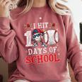 100 Days Of School Dabbing Baseball Hit Student Kids Boys Comfort Colors Sweatshirt Orchid 100 Days Of School Dabbing Baseball Hit Student Kids Boys Comfort Colors Sweatshirt Orchid