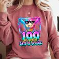 100 Drippy Days Of School Baseball Ice Cream 100th Day Boys Comfort Colors Sweatshirt Orchid