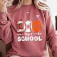 100th Day Of School Basketball Baseball Football Kids Boys Comfort Colors Sweatshirt Orchid 100th Day Of School Basketball Baseball Football Kids Boys Comfort Colors Sweatshirt Orchid