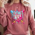 10th Birthday Boys Baseball Ice Cream Drip Boys Baseball Comfort Colors Sweatshirt Orchid 10th Birthday Boys Baseball Ice Cream Drip Boys Baseball Comfort Colors Sweatshirt Orchid