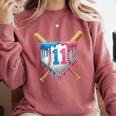 11th Birthday 11yr 2014 Baseball 11 Player 11th Birthday Comfort Colors Sweatshirt Orchid