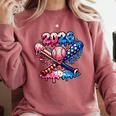 2026 American Flag Baseball Ice Cream Drip Bats Boys Comfort Colors Sweatshirt Orchid 2026 American Flag Baseball Ice Cream Drip Bats Boys Comfort Colors Sweatshirt Orchid