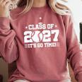 2027 Back To School Baseball 2027 Graduation Class Of 2027 Comfort Colors Sweatshirt Orchid