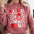 6 7 Bruh Six Seven Valentine Heart Baseball Comfort Colors Sweatshirt Orchid 6 7 Bruh Six Seven Valentine Heart Baseball Comfort Colors Sweatshirt Orchid