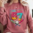 I Was 6 Now Im 7 Ice Cream Drip Baseball For Men Women Kids Comfort Colors Sweatshirt Orchid I Was 6 Now Im 7 Ice Cream Drip Baseball For Men Women Kids Comfort Colors Sweatshirt Orchid