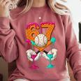 6 7 Ice Cream Drip Baseball Number 67 Player Boy Girl Kids Comfort Colors Sweatshirt Orchid 6 7 Ice Cream Drip Baseball Number 67 Player Boy Girl Kids Comfort Colors Sweatshirt Orchid