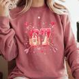 6 7 Melting Number Arrow Baseball Drip Valentine's Day Comfort Colors Sweatshirt Orchid 6 7 Melting Number Arrow Baseball Drip Valentine's Day Comfort Colors Sweatshirt Orchid