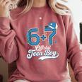 6 7 Meme Official Teenager 13th Birthday Baseball Boy Comfort Colors Sweatshirt Orchid 6 7 Meme Official Teenager 13th Birthday Baseball Boy Comfort Colors Sweatshirt Orchid