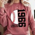 60th Birthday Baseball Limited Edition 1966 Comfort Colors Sweatshirt Orchid