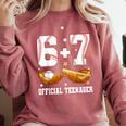 67 13 Year Old Official Teenager Baseball Boy 13th Birthday Comfort Colors Sweatshirt Orchid