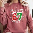 67 Baseball Christmas Candy Cane Snowflake Holiday Sports Comfort Colors Sweatshirt Orchid 67 Baseball Christmas Candy Cane Snowflake Holiday Sports Comfort Colors Sweatshirt Orchid