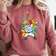 67 Baseball Dabbing Cat 6 7 Dripping Ice Cream Meme Comfort Colors Sweatshirt Orchid 67 Baseball Dabbing Cat 6 7 Dripping Ice Cream Meme Comfort Colors Sweatshirt Orchid