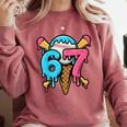 67 Baseball Ice Cream Drip Player Comfort Colors Sweatshirt Orchid 67 Baseball Ice Cream Drip Player Comfort Colors Sweatshirt Orchid