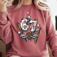 67 Baseball Six Seven Baseball 6 7 Kids Boys Girls Premium Tri-Blend Comfort Colors Sweatshirt Orchid 67 Baseball Six Seven Baseball 6 7 Kids Boys Girls Premium Tri-Blend Comfort Colors Sweatshirt Orchid