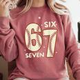 67 Baseball Six Seven 6 7 Meme Kids 67 Teen Boys 6-7 Comfort Colors Sweatshirt Orchid 67 Baseball Six Seven 6 7 Meme Kids 67 Teen Boys 6-7 Comfort Colors Sweatshirt Orchid