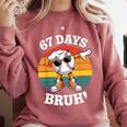 67 Days Of School Bruh Teacher Kids Dabbing Baseball Comfort Colors Sweatshirt Orchid 67 Days Of School Bruh Teacher Kids Dabbing Baseball Comfort Colors Sweatshirt Orchid