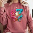 67 Ice Cream Drip Baseball Meme – Six Seven Gen Alpha Comfort Colors Sweatshirt Orchid