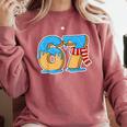 67 Ice Cream Drip Six Seven Baseball Drip 67 Boys Meme Comfort Colors Sweatshirt Orchid