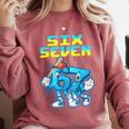 67 Six Seven 6-7 Italian Brainrot Kids Baseball Meme Comfort Colors Sweatshirt Orchid 67 Six Seven 6-7 Italian Brainrot Kids Baseball Meme Comfort Colors Sweatshirt Orchid