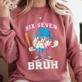 67 Six Seven Baseball Ice Cream Drip Number 67 Player Comfort Colors Sweatshirt Orchid 67 Six Seven Baseball Ice Cream Drip Number 67 Player Comfort Colors Sweatshirt Orchid