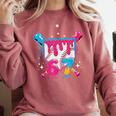 67 Six Seven Ice Cream Drip Baseball Boys Youth Comfort Colors Sweatshirt Orchid