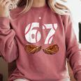 67 Trend Baseball Glove Number Style Comfort Colors Sweatshirt Orchid 67 Trend Baseball Glove Number Style Comfort Colors Sweatshirt Orchid