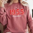 70 Year Old 1955 Classic Baseball Fan 70th Birthday Comfort Colors Sweatshirt Orchid 70 Year Old 1955 Classic Baseball Fan 70th Birthday Comfort Colors Sweatshirt Orchid