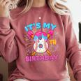 8th Birthday Baseball 8 Year Old Ice Cream Drip Boy Baseball Comfort Colors Sweatshirt Orchid 8th Birthday Baseball 8 Year Old Ice Cream Drip Boy Baseball Comfort Colors Sweatshirt Orchid