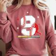 9 Years Old Baseball Birthday Boy 9th Bday Party Comfort Colors Sweatshirt Orchid 9 Years Old Baseball Birthday Boy 9th Bday Party Comfort Colors Sweatshirt Orchid