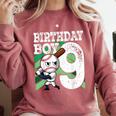 9th Birthday Baseball Birthday Party 9th Birthday Boy Comfort Colors Sweatshirt Orchid