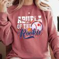 Abuela Rookie Of Year 1st Birthday Baseball Theme Matching Comfort Colors Sweatshirt Orchid Abuela Rookie Of Year 1st Birthday Baseball Theme Matching Comfort Colors Sweatshirt Orchid