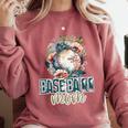 Artsy Baseball Mom Flowers Unique Game Day Ball Distressed Comfort Colors Sweatshirt Orchid Artsy Baseball Mom Flowers Unique Game Day Ball Distressed Comfort Colors Sweatshirt Orchid