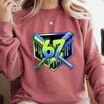 Awesome 67 Baseball Drip Effect Baseball 6-7 Meme Graphic Comfort Colors Sweatshirt Orchid Awesome 67 Baseball Drip Effect Baseball 6-7 Meme Graphic Comfort Colors Sweatshirt Orchid