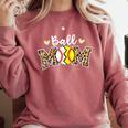 Ball Mom Leopard Baseball Softball Player Mom Comfort Colors Sweatshirt Orchid Ball Mom Leopard Baseball Softball Player Mom Comfort Colors Sweatshirt Orchid