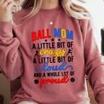 Ball Mom Proud Volleyball Baseball Mom Comfort Colors Sweatshirt Orchid