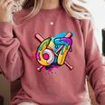Banana Baseball 67 Ice Cream Drip Meme Comfort Colors Sweatshirt Orchid Banana Baseball 67 Ice Cream Drip Meme Comfort Colors Sweatshirt Orchid