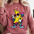 Banana Baseball Drip Comfort Colors Sweatshirt Orchid Banana Baseball Drip Comfort Colors Sweatshirt Orchid