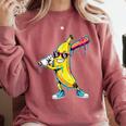 Banana Baseball Drip Kids Youth Boys Girls Comfort Colors Sweatshirt Orchid