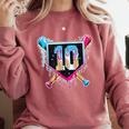Baseball 10 Year Old Boy Ice Cream Drip 10th Birthday Player Comfort Colors Sweatshirt Orchid Baseball 10 Year Old Boy Ice Cream Drip 10th Birthday Player Comfort Colors Sweatshirt Orchid