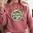 Baseball 100th Day Of School Camouflage Comfort Colors Sweatshirt Orchid Baseball 100th Day Of School Camouflage Comfort Colors Sweatshirt Orchid