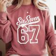 Baseball 6 7 Number 67 Six Seven Meme Boys Youth Kids Comfort Colors Sweatshirt Orchid Baseball 6 7 Number 67 Six Seven Meme Boys Youth Kids Comfort Colors Sweatshirt Orchid