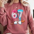 Baseball 67 Ice Cream Drip Six Seven Boys Comfort Colors Sweatshirt Orchid