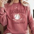 Baseball Athletic Social Club Baseball Mom Trendy Baseball Raglan Baseball Tee Comfort Colors Sweatshirt Orchid