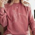 Baseball Batter Line Abstract Geometry Team Player Family Comfort Colors Sweatshirt Orchid