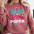 Baseball Or Bows Poppa Loves You Gender Reveal Comfort Colors Sweatshirt Orchid