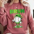 Baseball Bruh Drip Ice Cream Youth Boy St Patricks Day Comfort Colors Sweatshirt Orchid Baseball Bruh Drip Ice Cream Youth Boy St Patricks Day Comfort Colors Sweatshirt Orchid