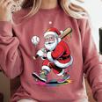 Baseball Christmas Santa Claus Batter Baseball Drip Comfort Colors Sweatshirt Orchid Baseball Christmas Santa Claus Batter Baseball Drip Comfort Colors Sweatshirt Orchid