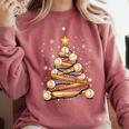 Baseball Christmas Tree Light Xmas Baseball Comfort Colors Sweatshirt Orchid Baseball Christmas Tree Light Xmas Baseball Comfort Colors Sweatshirt Orchid