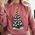 Baseball Christmas Tree Men Boys Youth Santa Sports Comfort Colors Sweatshirt Orchid Baseball Christmas Tree Men Boys Youth Santa Sports Comfort Colors Sweatshirt Orchid